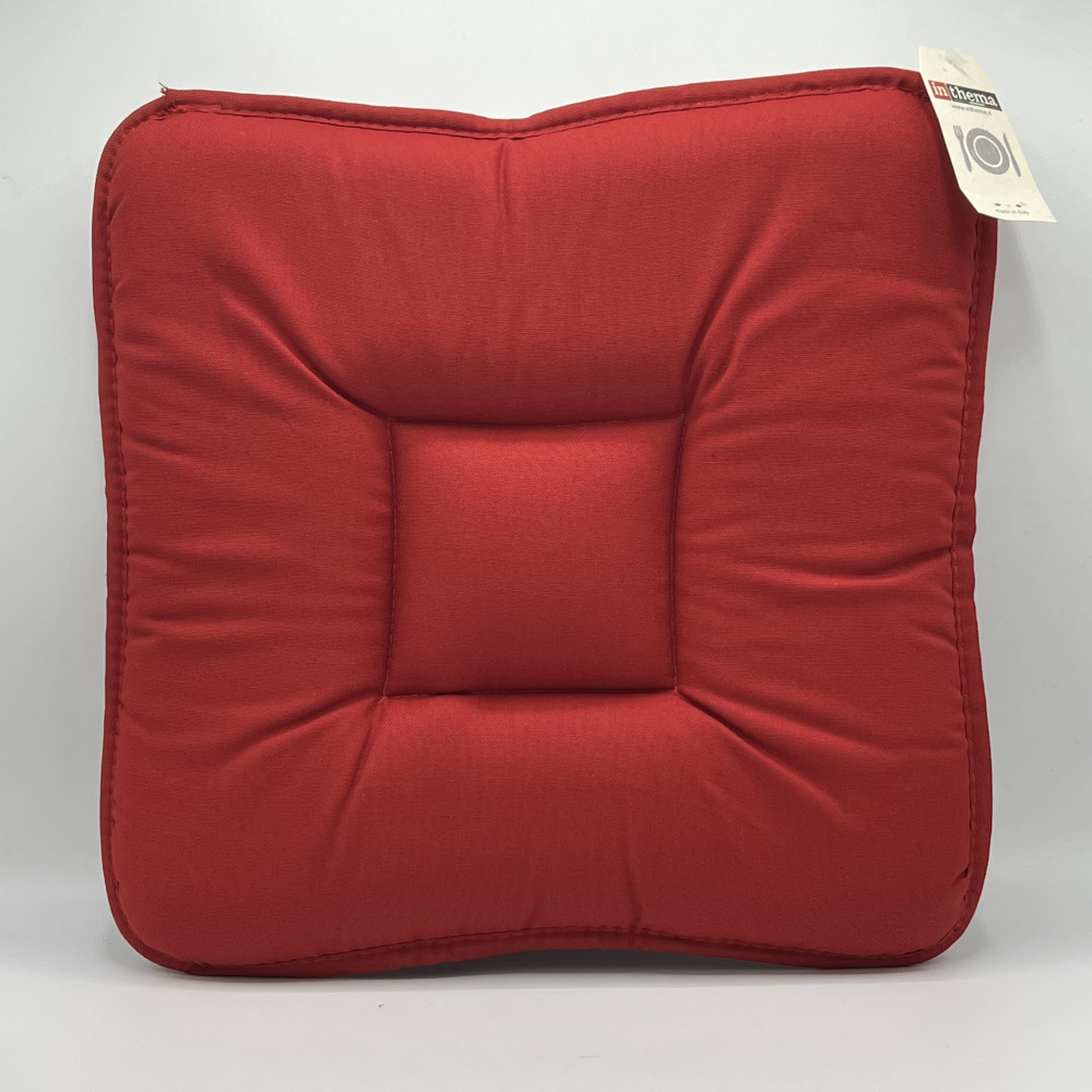 Inthema - Cuscino sedia quadrato rosso Miglior Prezzo