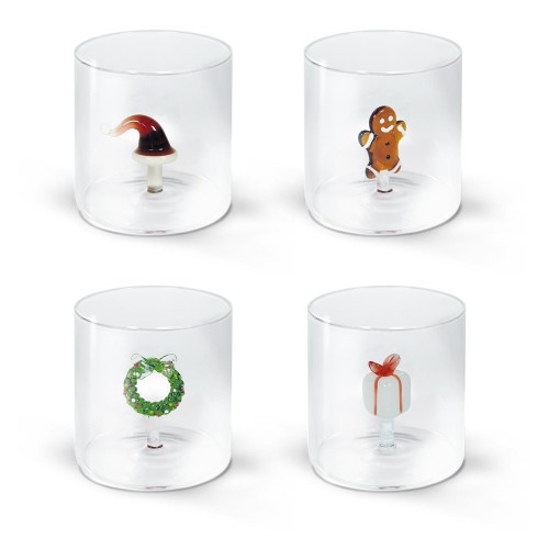 WD Lifestyle - Set 4 bicchieri con soggetti natalizi WD life style shop online