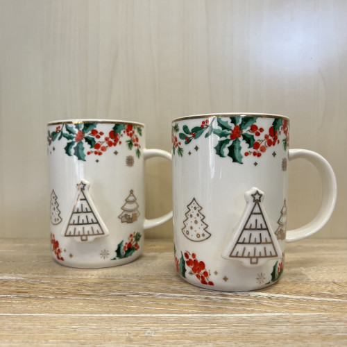 Set 2 mug in porcellana con oro zecchino  shop online
