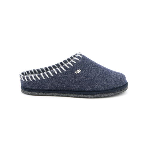 Grunland - Ciabatta 100% feltro di lana blu-grigio GRUNLAND shop online