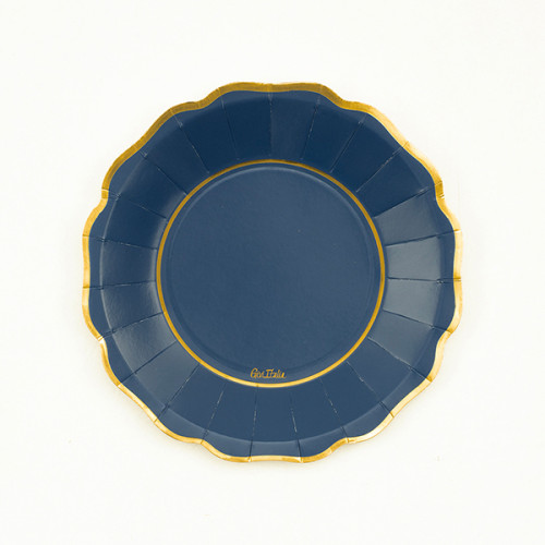 Givi - Set in carta Linea Blue&Gold 8 piani, dolce, 16 tovaglioli e 8 bicchieri GIVI Italia shop online
