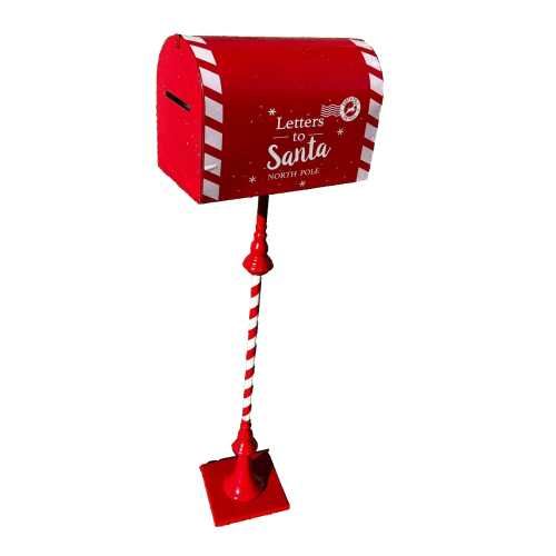 Buca delle Lettere Babbo Natale con piedistallo ad altezza naturale  shop online
