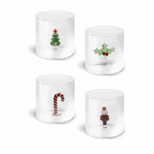 WD Lifestyle - Set 4 bicchieri con soggetti natalizi 3 WD life style shop online